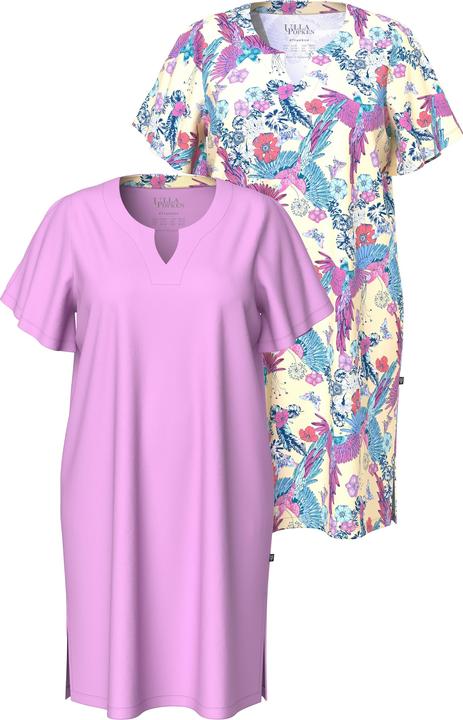 Actual product image Ulla Popken 2 Pack Bird Of Paradise Short Sleeve Sleep Tees (42, 44)