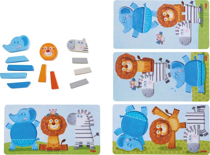 Actual product image Haba Legespiel animal wild (German, French, Italian, English)