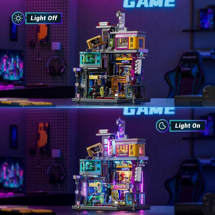 Actual product image Lumibricks Cyberpunk Game Stack