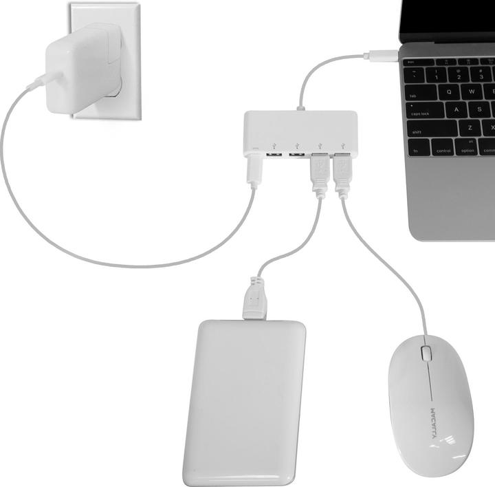 Produktbild Macally UC3HUB4C (USB-C, 5 Ports)