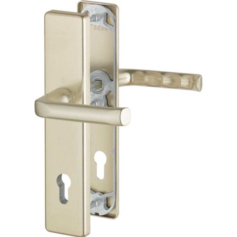 Hoppe, Türgriff + Fenstergriff, Schutzgarnitur London 113/2221A/2440 Aluminium F2 92 mm 67-72 mm (Türgriff)