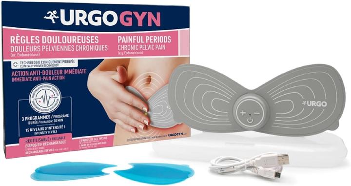 Produktbild Urgo URGOMOON Wiederaufladbares Elektrotherapie-Pflaster für schmerzhafte Perioden