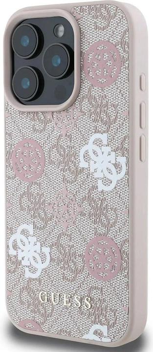 Actual product image Guess PU 4G Design Hard Case With Peony (Apple iPhone 16 Pro)