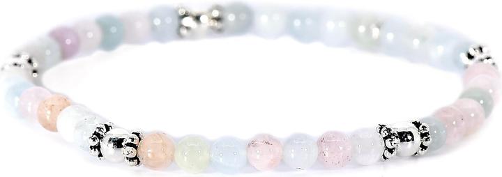 Produktbild Balibay Nuray (18 cm, Achat, 925 Sterling Silber, Edelstein, Morganit)