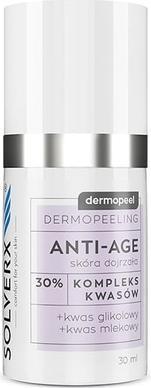 Actual product image Solverx DERMOPEEL peeling 30% kwas glikolowy 30ml (Cleansing scrub, 30 ml)