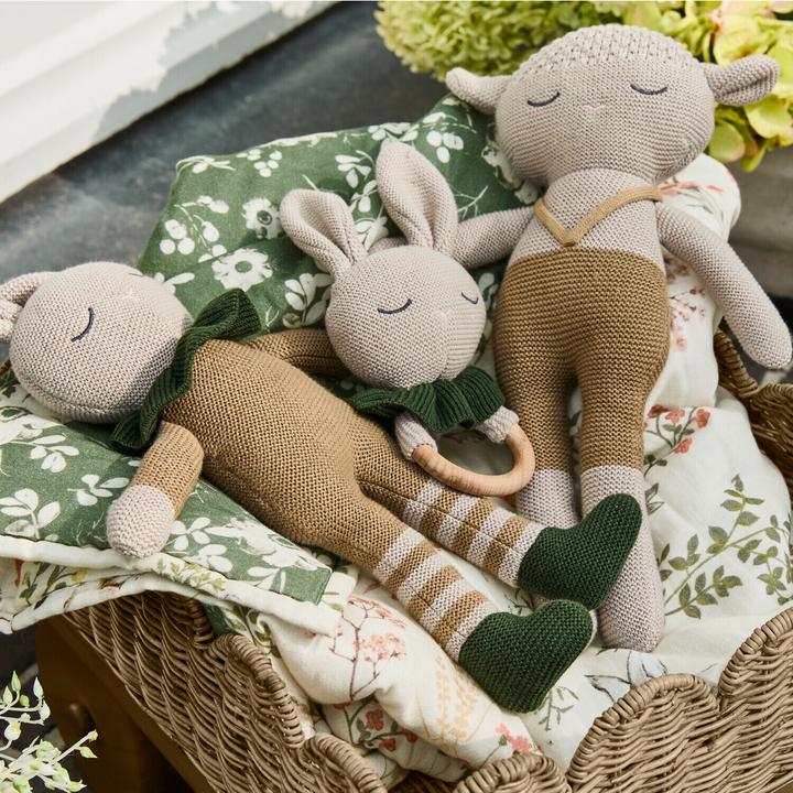 Actual product image Loberon Spielzeugring Cuddlecloud beige/grün (20 cm)