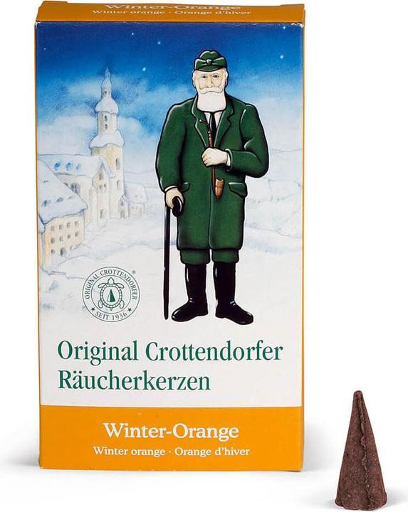 Produktbild Crottendorfer 1018 - Räucherkerzen Winter-Orange M, 24 Stück