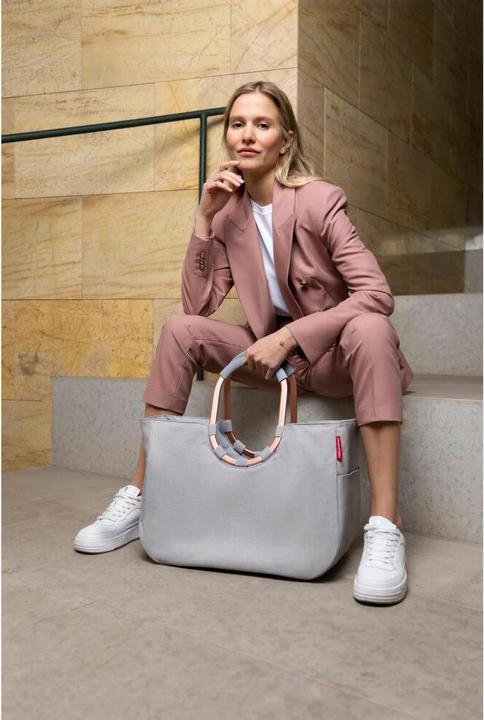 Productafbeelding reisenthel Winkelmand Loopshopper L Twist Sky Rose Lichtgrijs