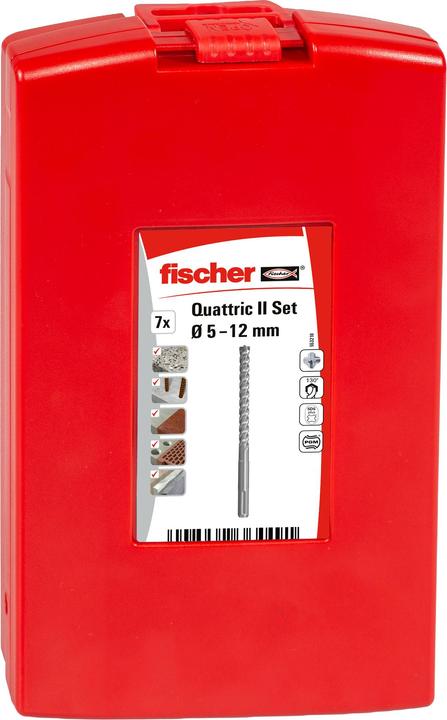Actual product image Fischer Drill SDS Plus Quattric II Set 5-12 (7) (12 mm)