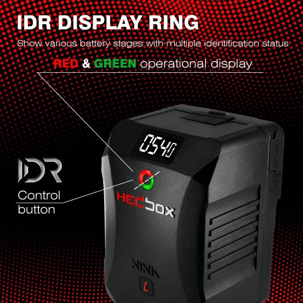 Image du produit Hedbox Cine V Lock Mount ( High Dur Aluminium )14.8V / 150Wh / 10050mAh15A / 250W Max LoadUSB-A Output 5V (Batterie de l'appareil photo)