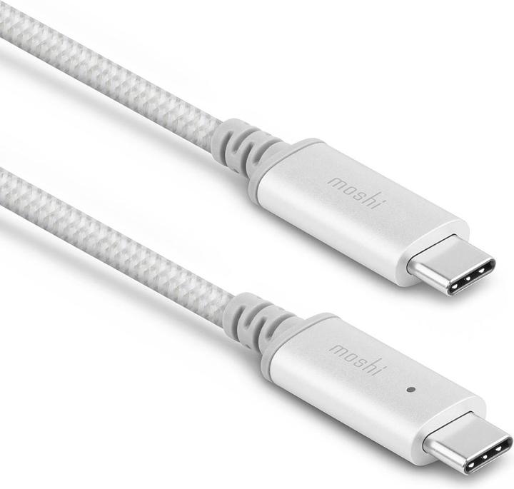 Actual product image Moshi 99MO084245 USB Cable 2 m 2.0 USB C Silver (2 m, USB 2.0)