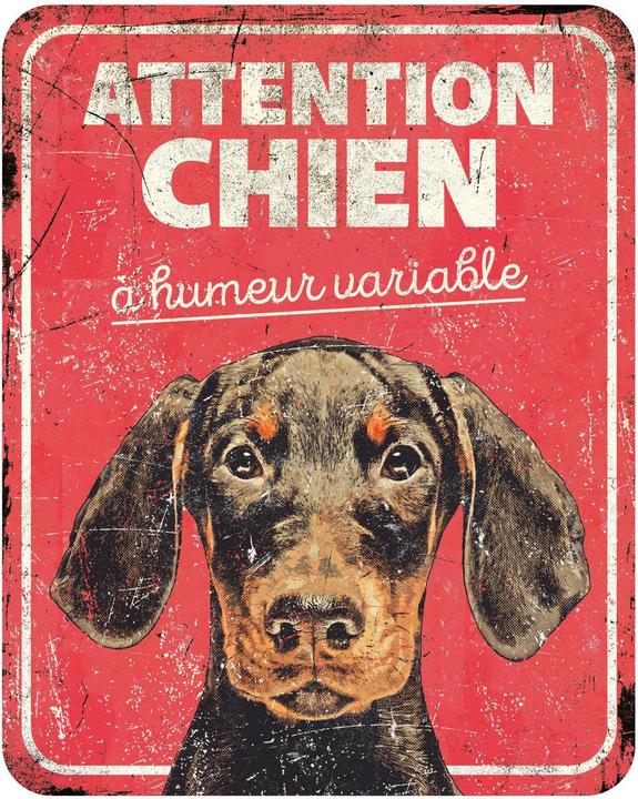 Productafbeelding EBI D&D Home Waarschuwingsbord Doberman rood