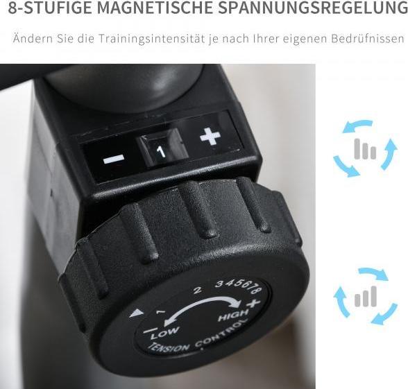 Produktbild Homcom Liegeergometer mit LCD-Anzeige und 8 Stufen