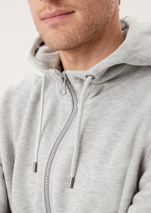 Produktbild S.Oliver Herren Sweatjacke langarm mit Kapuze Tasche Reissverschluss | 1 Stück (XL)