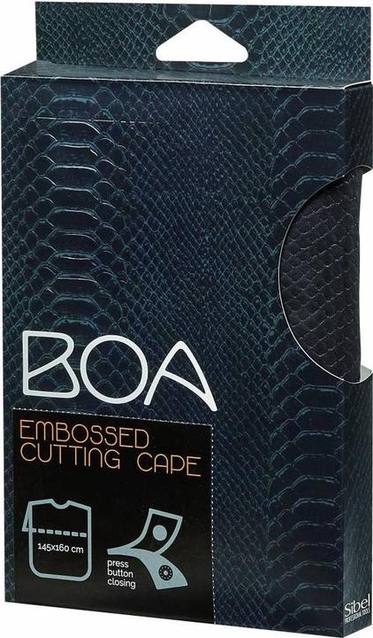 Sibel Boa Cape A/ Relief In Black With Press Studs (1 Stk.)