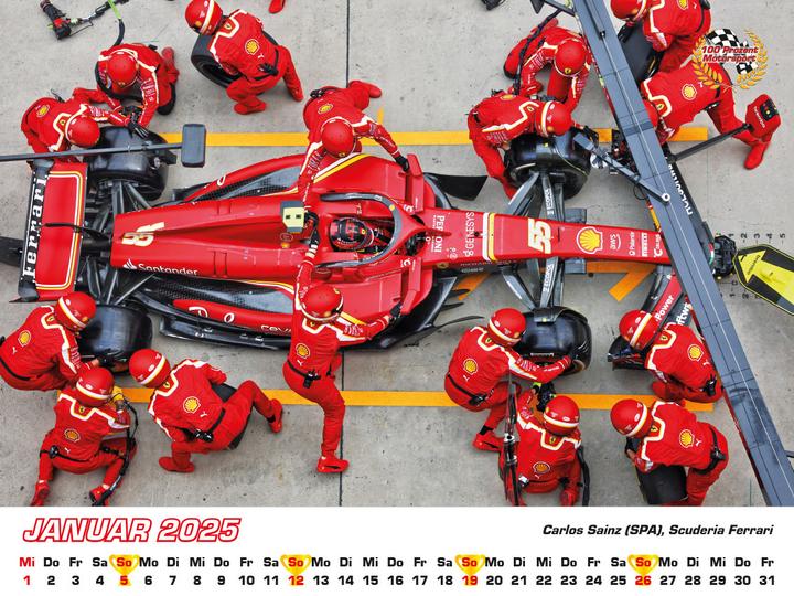 Produktbild Formel 1 Kalender 2025