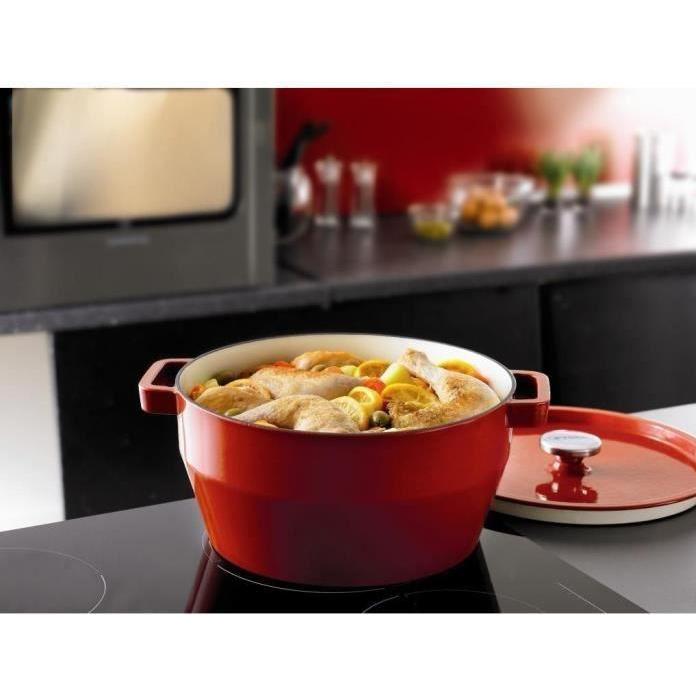 Thumbnail - Pyrex Slowcook Braadpan - Rood - 28 cm - 6,3 l, Pfanne + Kochtopf, Rot