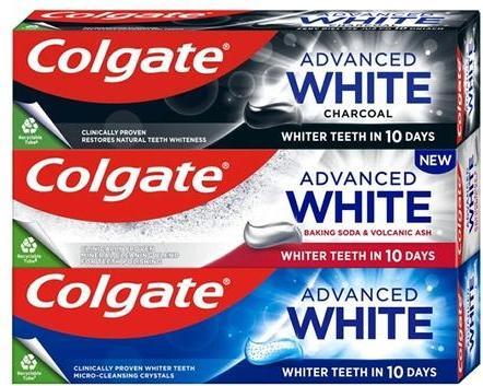 Produktbild Colgate Advanced Mix Trio Whitening Toothpaste Set - 3 X 75 Ml
