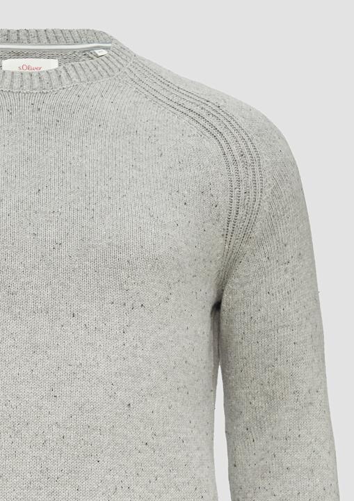 Produktbild S.Oliver Strickpullover Crew-Neck-Pullover mit Farbeffekt (XXL)