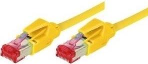 Produktbild Tecline Patchkabel S/FTP, PiMF, Cat 6, gelb, 2,0 m halogenfrei, mit Draka-Kabel und Hirosesteckern TM21 (bis (S/FTP, CAT6, 2 m)