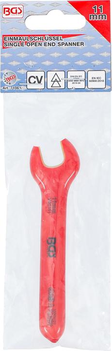 Actual product image BGS VDE Single Open End Spanner 11 mm (11 mm)