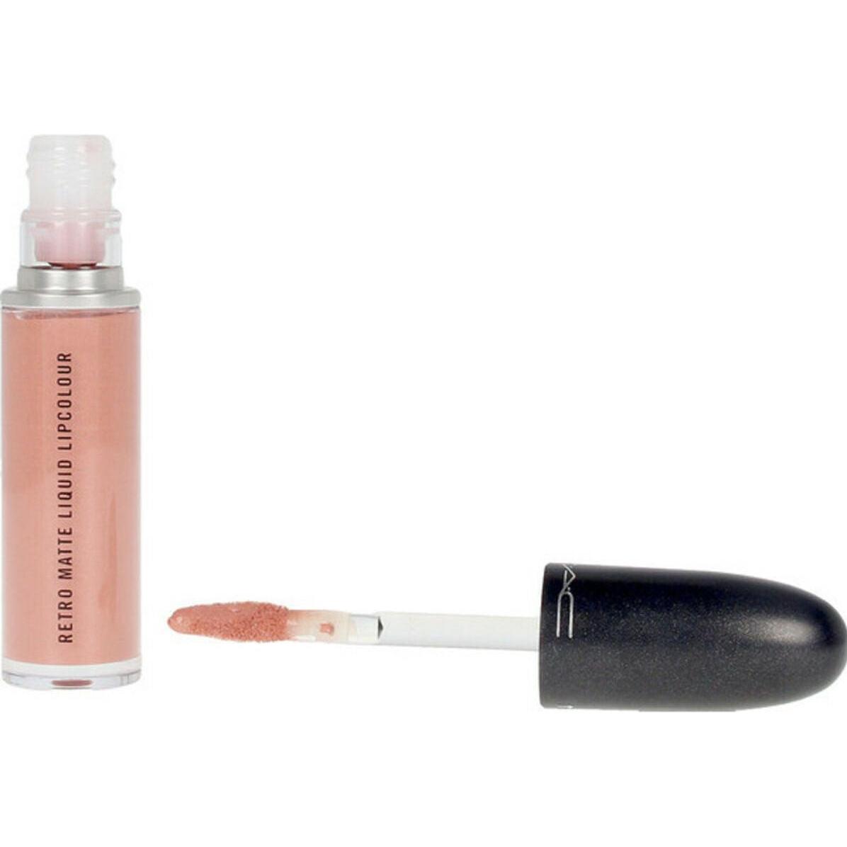 Mac Cosmetics Rosso Rossetto + Lucidalabbra, Retro Matte Liquid Lipcolour (Drammatico)