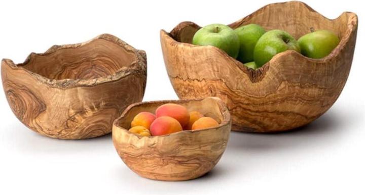 Actual product image Continenta Bowl natural shape, olive wood, Ø 25cm (25 x 25 cm)