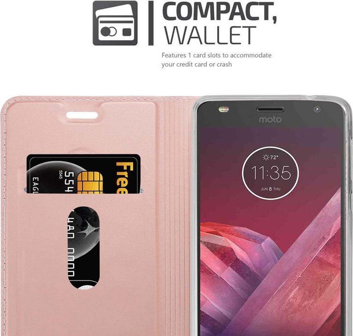 Produktbild Cadorabo Book Classy Style Cover (Motorola Moto Z2)