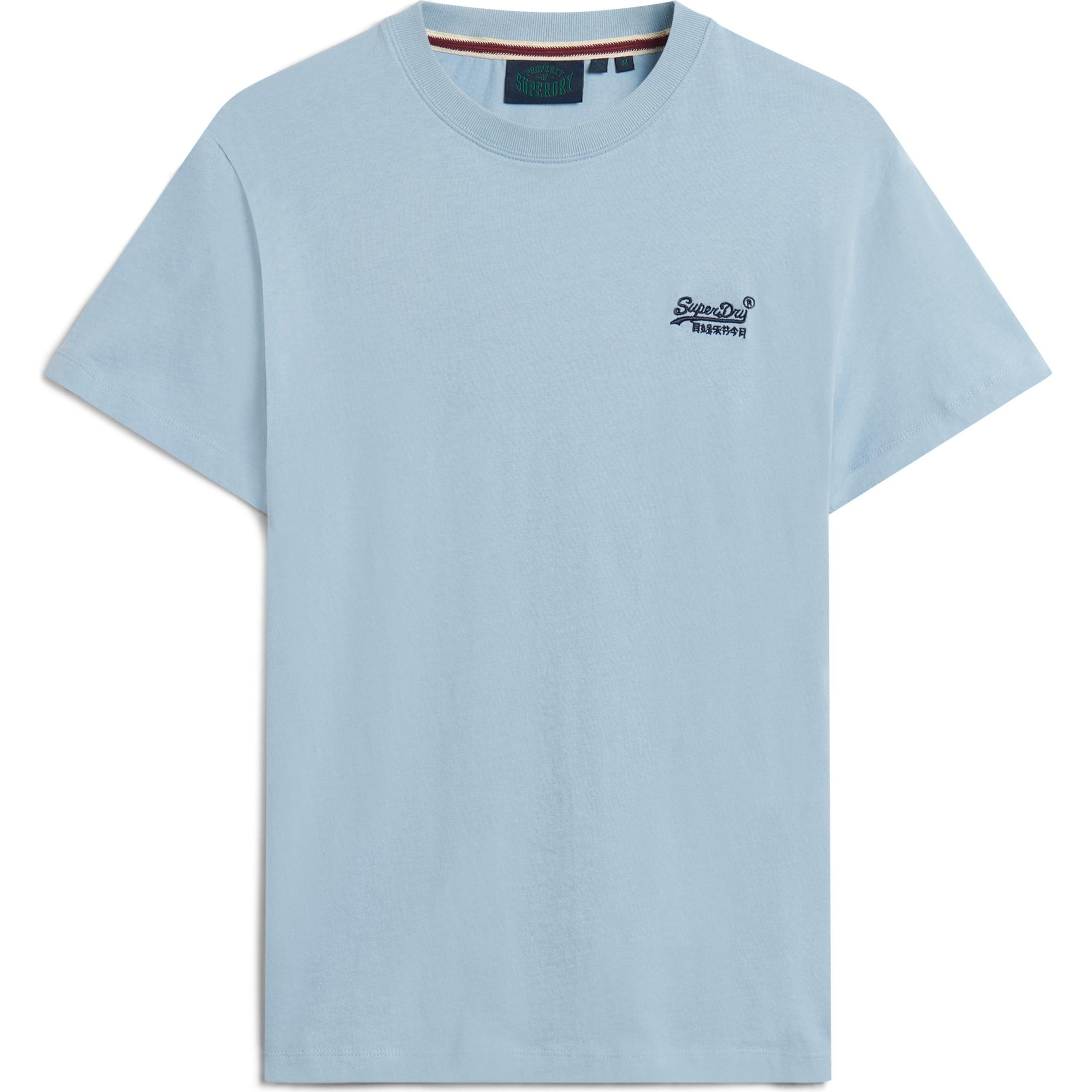Superdry, Herren, Shirt, Essential Logo Emb Tee, Blau, (S)