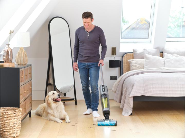 Immagine prodotto Ryobi Akku-Hartbodenreiniger RHFC18BL-0 ohne Akku und Ladegerät