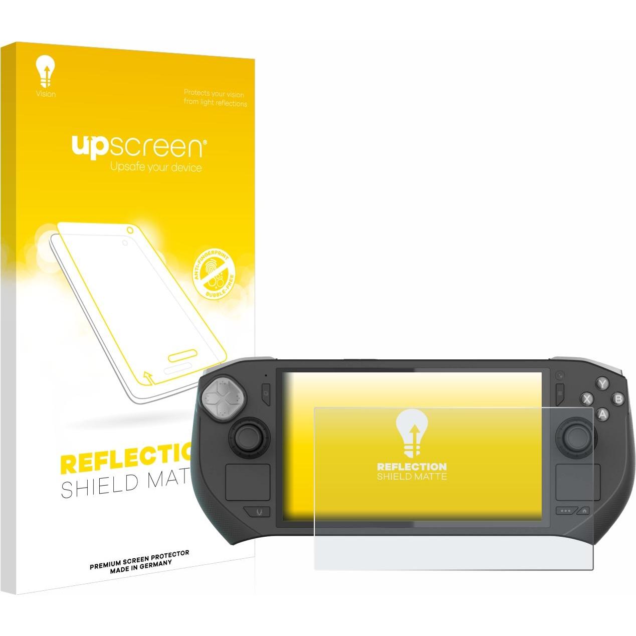 upscreen Schutzfolie Displayschutz Displayschutzfolie Folie Matt Entspiegelungsfolie, Weiteres Gaming Zubehör, Grau