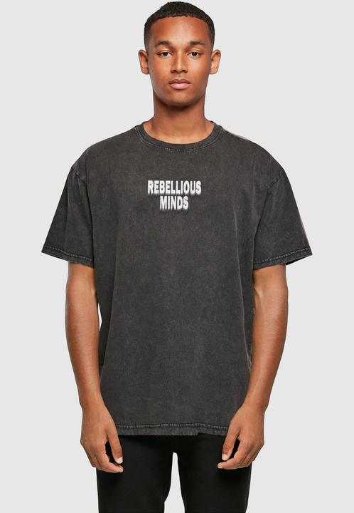 Produktbild Merchcode Rebellious Minds Acid Washed Oversize Tee - 116563 (XS)