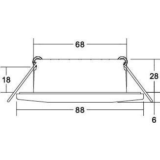Thumbnail - Brumberg, Wandleuchte + Deckenleuchte, Einbaustrahler CHOOSE IP44 39253073 4,5W 510lm 27/3/4K dim DA68mm weissmatt (510 ...