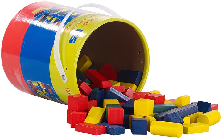 Produktbild Playtastic Holzbausteine im Aufbewahrungs-Eimer