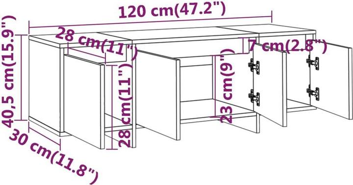 Produktbild vidaXL TV-Schrank (30 x 30 x 40.50 cm)