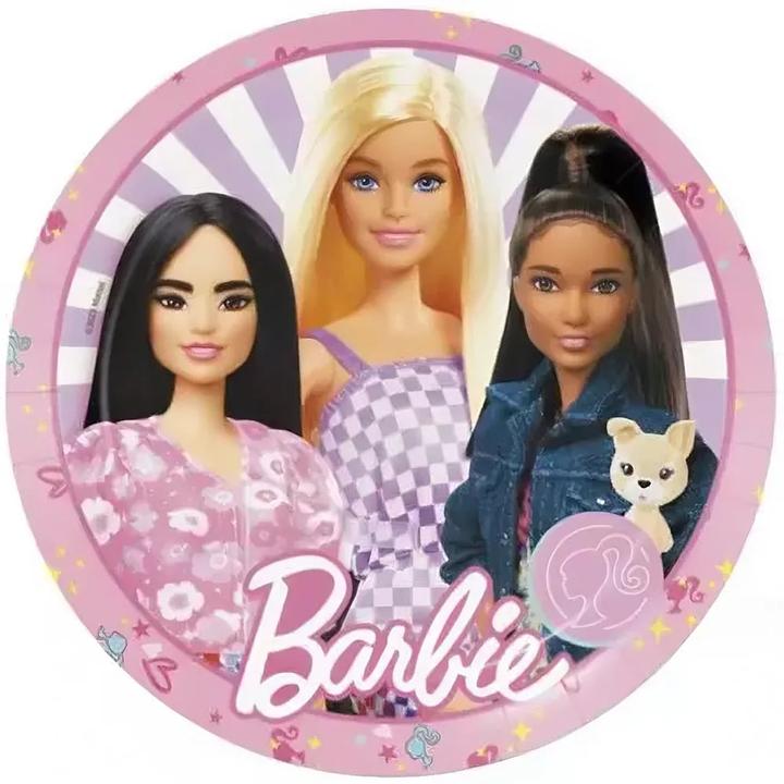 Actual product image Been Smile Einwegteller Barbie (8x)