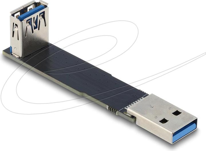 Produktbild Delock USB 10 Gbps Adapter USB Typ-A Buchse zu Stecker gewinkelt 90 (USB-A, 7.65 cm)
