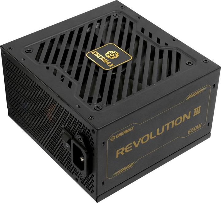 Actual product image Enermax Power Supply 650W Revolution3 80+ Gold Black FULLMOD (650 W)