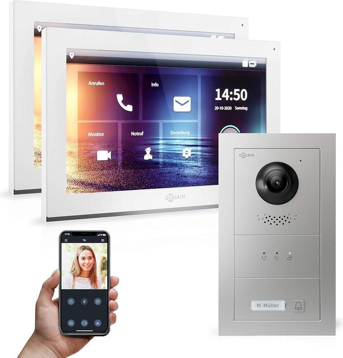 Goliath Toys Interphone vidéo hybride Full HD avec application et station de porte tactile