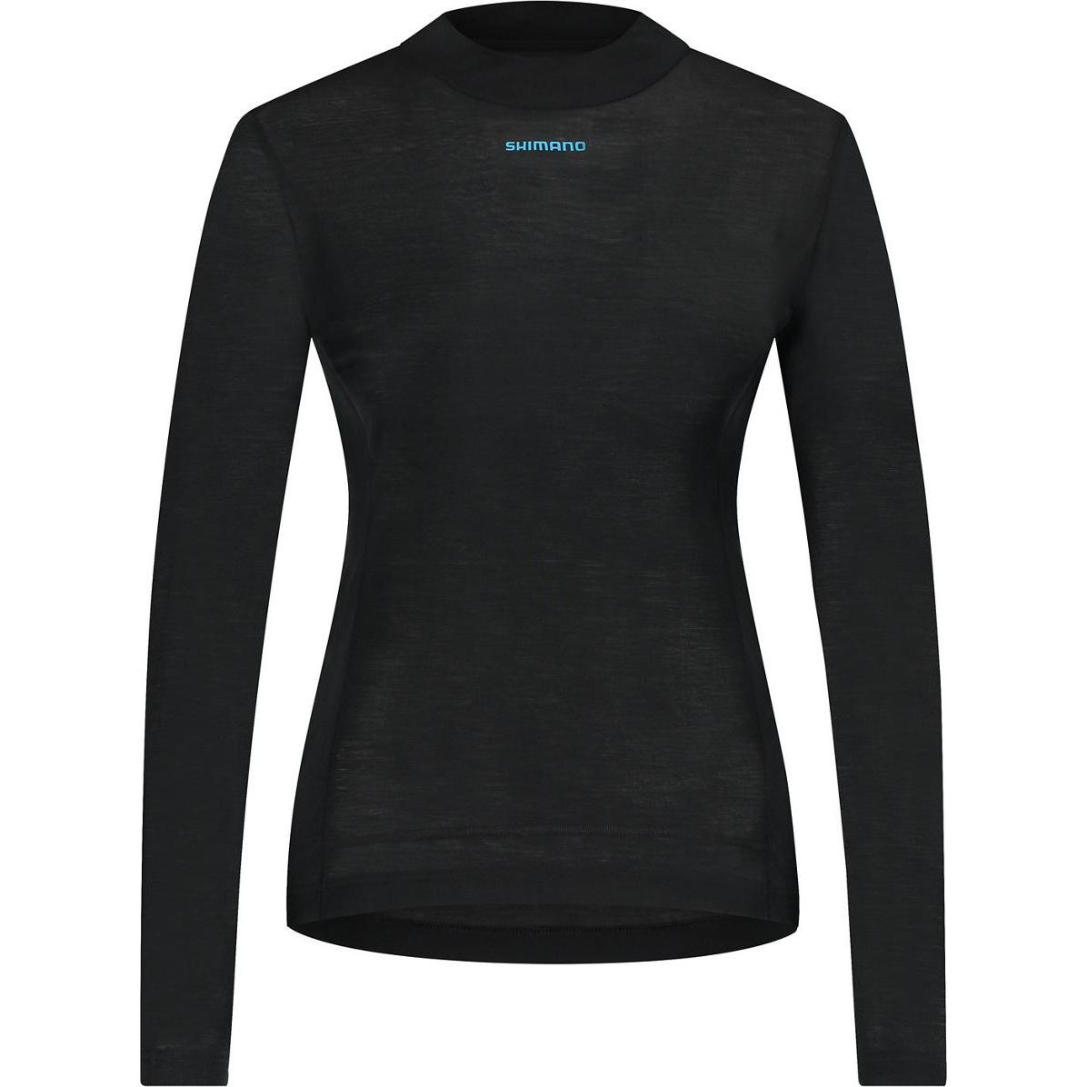 Shimano, Damen, Funktionsshirt, W's Vertex prima long sleeve base layer BLACK XL (XL), Schwarz, XL