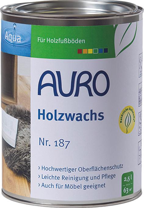 Actual product image AURO Floor wax 187 (Colorless, 0.75 l)