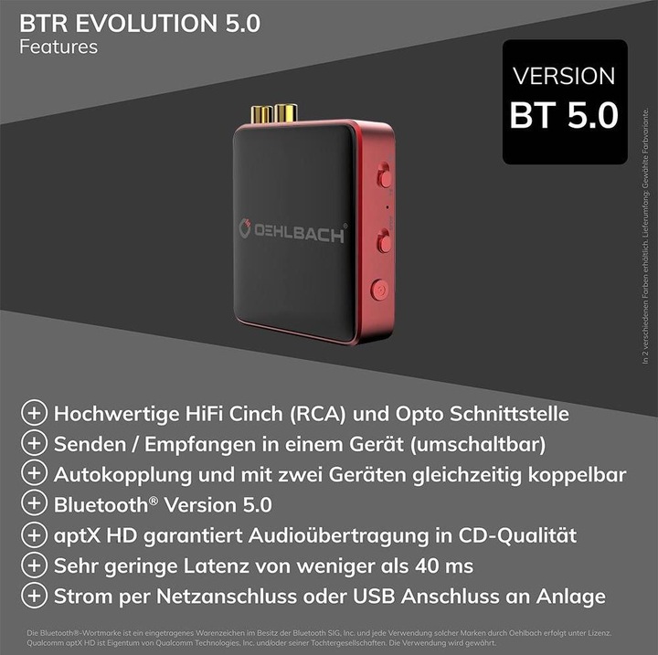 Produktbild Oehlbach BTR Evolution 5.0 (Sender & Empfänger)