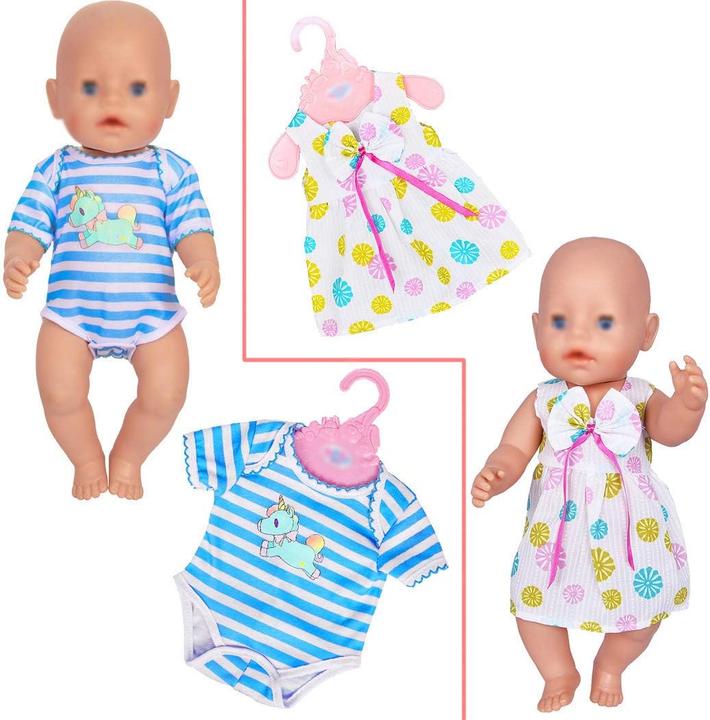 Actual product image Ebuddy Doll clothes 10 sets