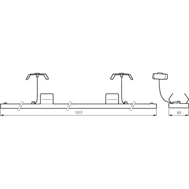 Thumbnail - Philips, Zubehör Beleuchtung, Blindabdeckung LL515Z BC UNIV WH f. Maxos Universal, Kunststoff weiss