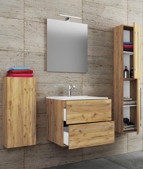 Image du produit VCM Meuble vasque 5 vasques Badinos 2 tiroirs Miroir