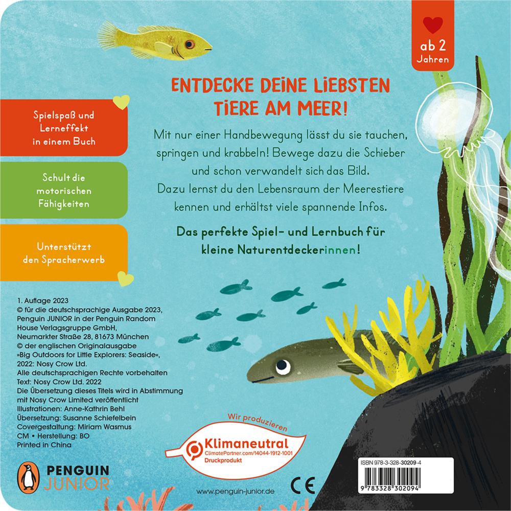 Thumbnail - Penguin Random House, Babybücher, Komm mit nach draussen! - Tiere am Meer (Deutsch)