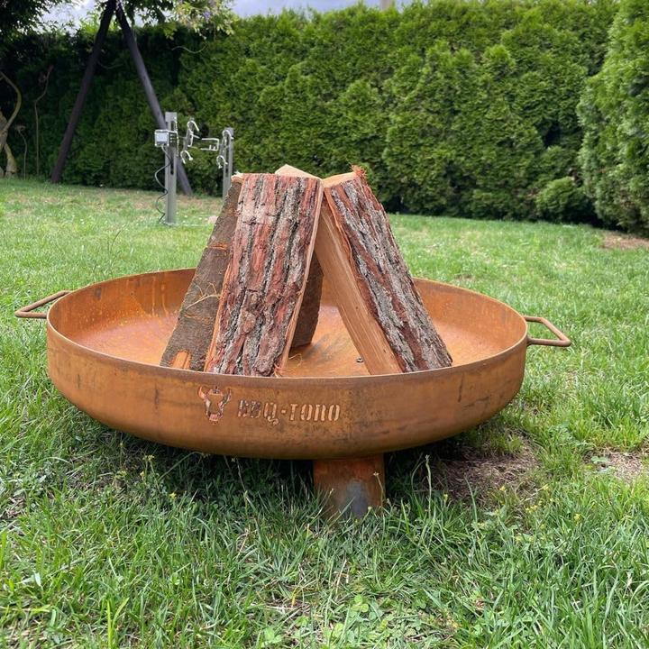 Produktbild BBQ-Toro Feuerschale mit Standbeinen und Griffen