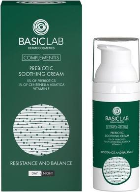 Image du produit BasicLab Complementis Prebiotic Crème Calmante Avec 5% de prébiotiques. 1% Centella Asiatica et Vitamine F (50 ml, Crème 24h)