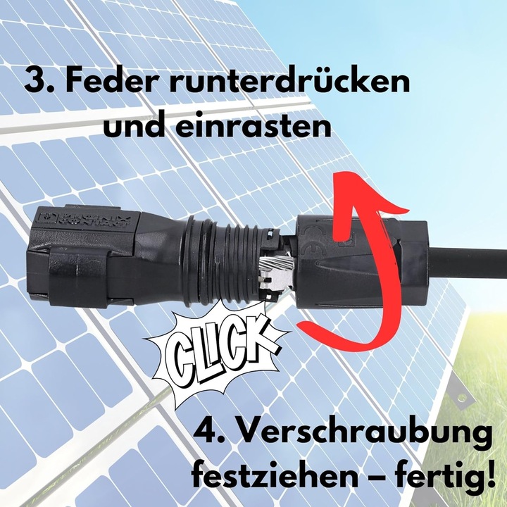 Produktbild Kalitec Phoenix Contact Sunclix Solarstecker 1 Paar I Phoenix Solar Set I Schwarz I Sunclix Steckverbinder I (Solarstecker)
