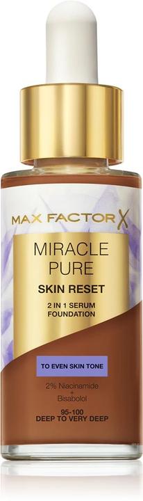 Produktbild Max Factor Miracle Pure Skin Reset 2in1 Serum Foundation - Makeup 30 ml 95-100 Deep To Very Deep (95-100 Deep To Very Deep)